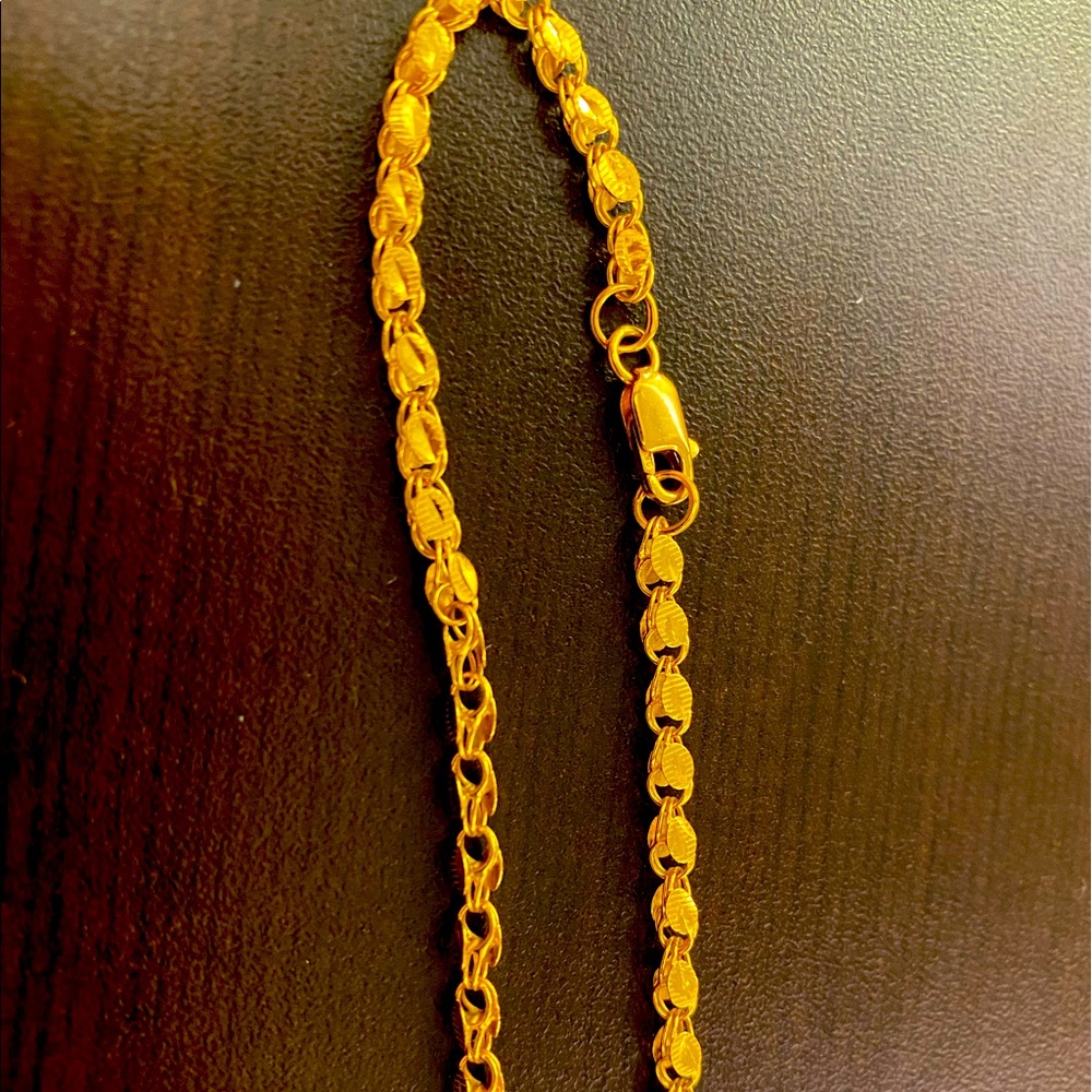My 7 inch 22 KT gold bracelet